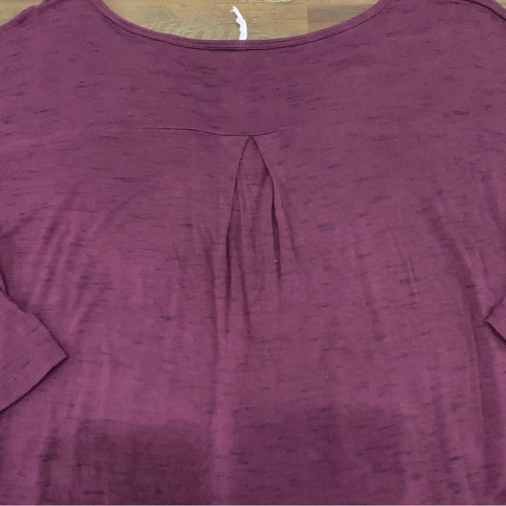 ✅ Ideology heathered maroon half sleeve lightweight workout shirt loose fit - Picture 7 of 9